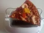 Pizzastück kross aufwärmen