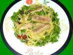 <strong>Spaghetti</strong> mit Sardinen und Rucola