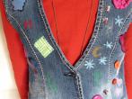 Jeansweste aus Resten