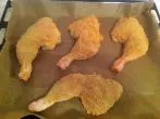 Hühnerschenkel panieren ohne Haut