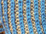 Strickmuster - zweifarbiges Halbpatent