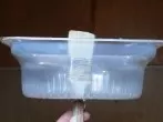 Billiger Spritzschutz aus Plastikverpackung