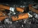 Zigarettenkippen qualmen nicht im Auto-Aschenbecher