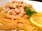 Spaghetti in italienischer Lachs-Sahnesoße - einfach & lecker