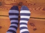 Single Socken zur Bodenpflege