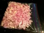 Gewürfelte Zwiebel einfrieren