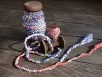 Geschenkband oder Kordel aus Stoffresten (Fabric Bands)