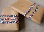 "Geschenkband" aus Konfetti ~ DIY