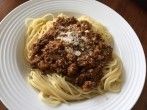 Spaghetti Bolognese ohne <strong>Tomatenso&szlig;e</strong>