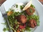Zucchini Falafel mit Tzatziki - vegetarisch