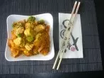 Asiatische Möhrengemüsepfanne mit Hähnchenbrust - kalorienarm & leicht