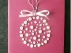 DIY Weihnachtskarte mit Perlen