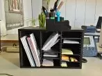 DIY - CD-Regal wird ein Schreibtisch-Organizer