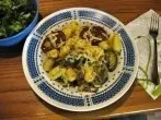 Eine leckere Gemüsepfanne mit Gnocchi