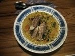 Linseneintopf mit geräuchertem Fischfilet