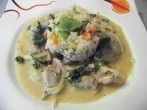 Parmesan-Geschnetzeltes von der Schweinelende mit Gemüsereis