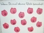 Glücksschweinchen aus Kronkorken