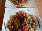 Kümmel-Kartoffel-Würstchen-Pfanne