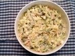Lauchsalat mit Schinken