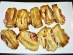 Blätterteigstrudel vor dem Backen portionieren
