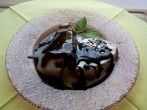 Beschwipste Birne mit Eis