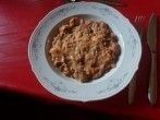 Hacksuppe für das Partybuffet