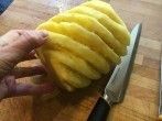 Ananas attraktiv schneiden