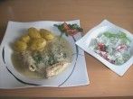 Hähnchen-Schnitzel in Gorgonzola-Soße