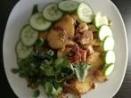 Bratkartoffeln mit Halloumi und Knollengemüse