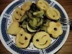 Leichte Gemüsepfanne mit Emoti-Potatoes