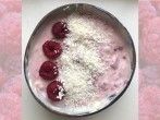 Kokos-Himbeer-Joghurt mit Raffaello