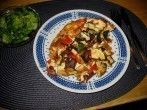 Gemüse-Schmarren mit Paprika und Zucchini