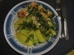 Spitzkohl-Paprika-Rahmgemüse mit Katenschinken