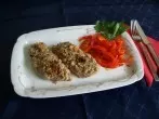 Haselnuss-Schnitzel mit Paprikagemüse