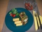 Gefülltes Schweinerückensteak mit Steinpilzen