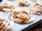 Apfelrosen mit Bl&auml;tterteig und Royal