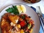 Rotbarschfilet mit Ratatouille