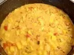 Vegetarisches Curry mit Nudeln