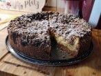Schwarz-Wei&szlig;-Quarkkuchen mit Streusel
