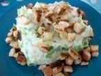 Kartoffelp&uuml;ree mit <strong>Paprika</strong> und Cro&ucirc;tons