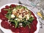 Rote Bete Carpaccio mit Feta