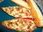Überbackene Paprika mit Hirtenkäse und Speck
