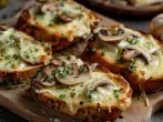 Champignon-Toast überbacken