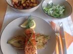 Gebratener Lachs auf <strong>Fenchel</strong>