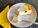 Herbstlicher Käsekuchen mit Weintrauben