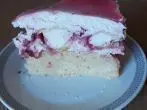 Windbeuteltorte mit Himbeeren