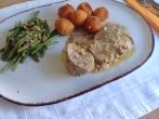 Schweinefilet in Senf-Sahne-So&szlig;e mit Kartoffelb&auml;llchen