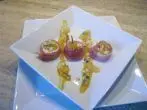 Gratinierter Ziegenkäse mit Mandarinen-Senf