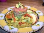 Lachstatar mit Avocado