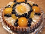 Obsttorte mit selbstgemachtem Tortenboden aus Dinkelmehl